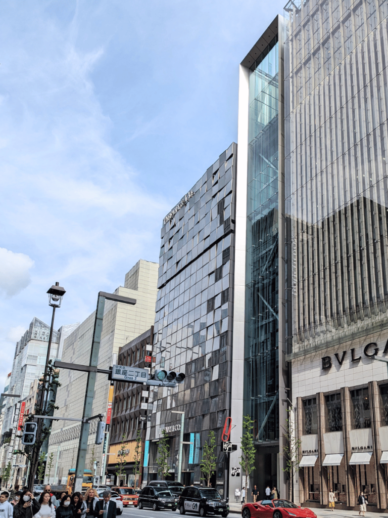 Itoya store building in Ginza